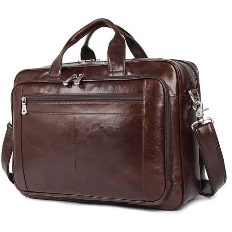 Leather Briefcase For Men .